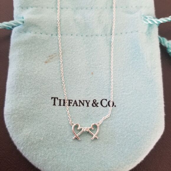 Tiffany & Co. Double Loving Hearts Diamond Necklace - Picture 4 of 7